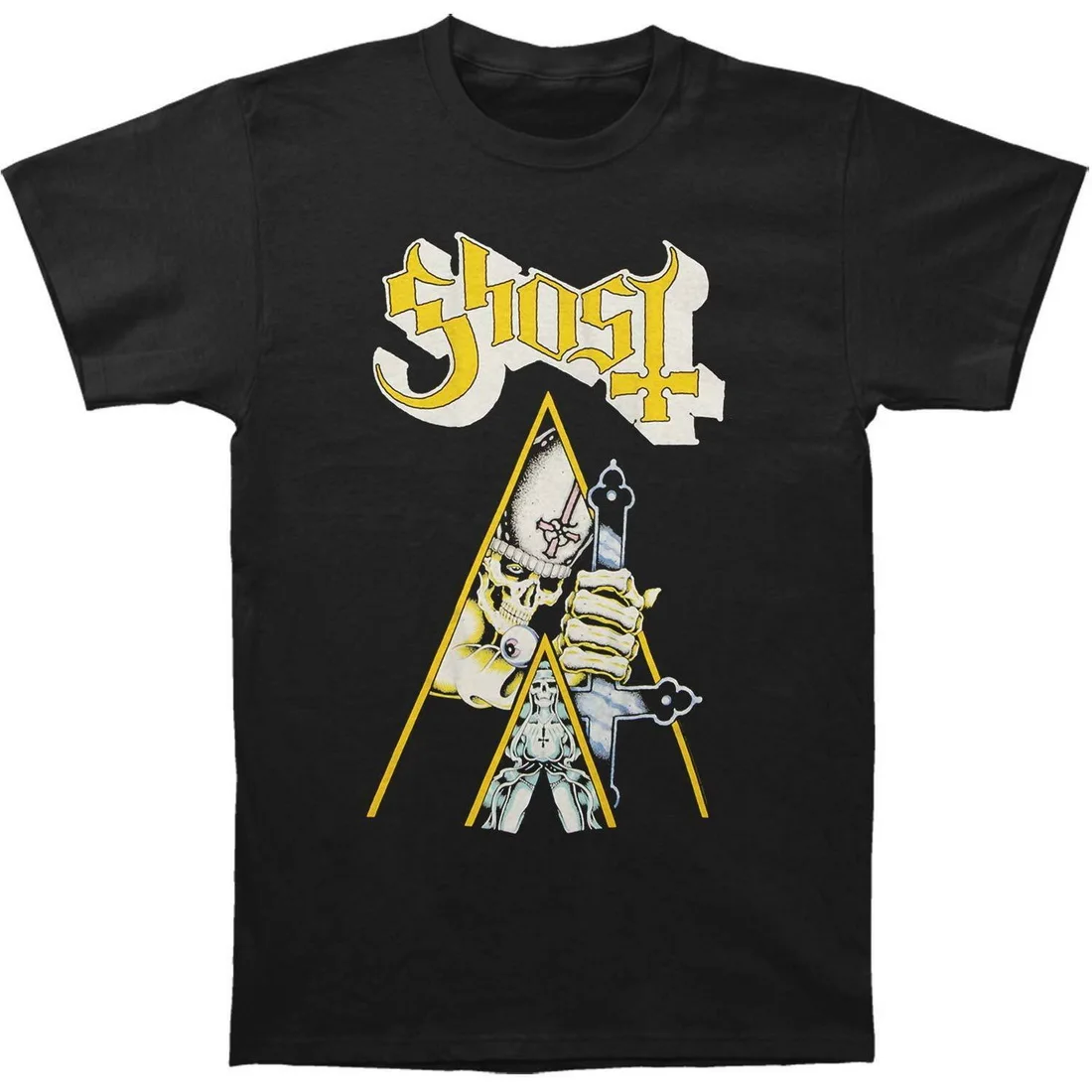 Футболка с надписью Ghost B. C. PAPA EMERITUS CLOCKWORK новинка 100% Оригинальная футболка