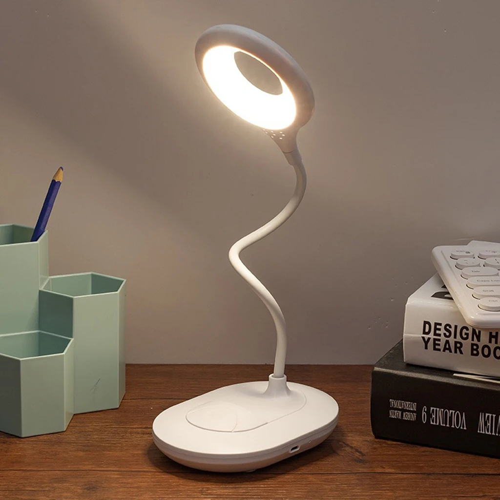 

Foldable Base Type Led Table Lamp Charging Plug-in Dual-Use Three-Color Temperature Adjustable Learning USB Touch Night Light
