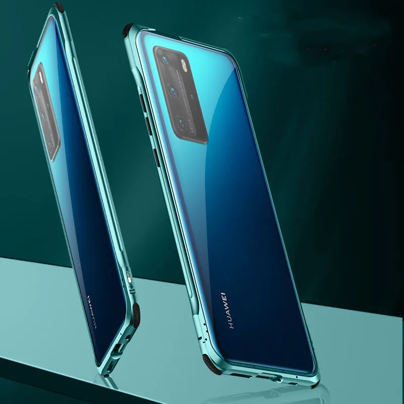 

Алюминиевый металлический бампер P40 Pro для Huawei P40 Pro, роскошный тонкий жесткий противоударный чехол-подушка с металлической рамкой для Huawei P40,...