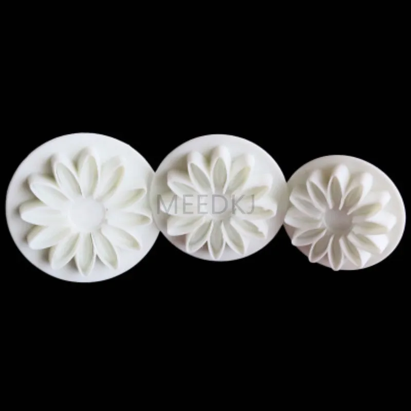 3 шт./компл. подсолнечника fondant (сахарная) весенний цветок формы африканская