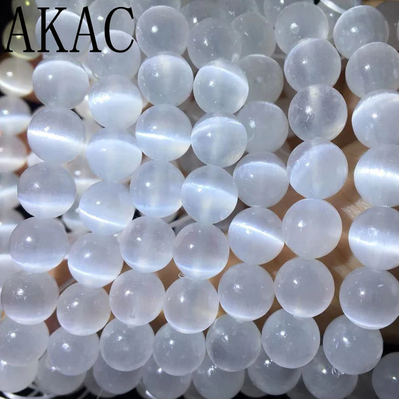 

2 шт браслетов Approx8-8.8mm A + 100% натуральный белый кальцитовый селенит браслеты Гладкие Круглые бусины для мужчин и женщин браслет