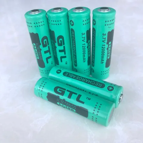 Литиевая аккумуляторная батарея GTL 18650, 3,7 в, 12000 мАч