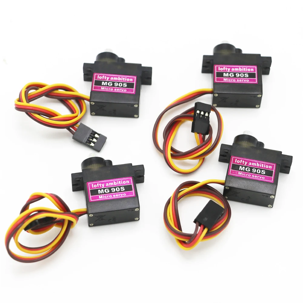 1pcs lofty ambition MG90S 9g Metal Gear Upgraded SG90 Digital Micro Servos for Smart Vehicle Helicopter Boart Car | Электроника