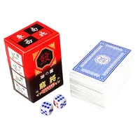 chinese traditional mah jong card playing cards with 2 dices for entertainment fun table deck board game 144 cards mahjong games