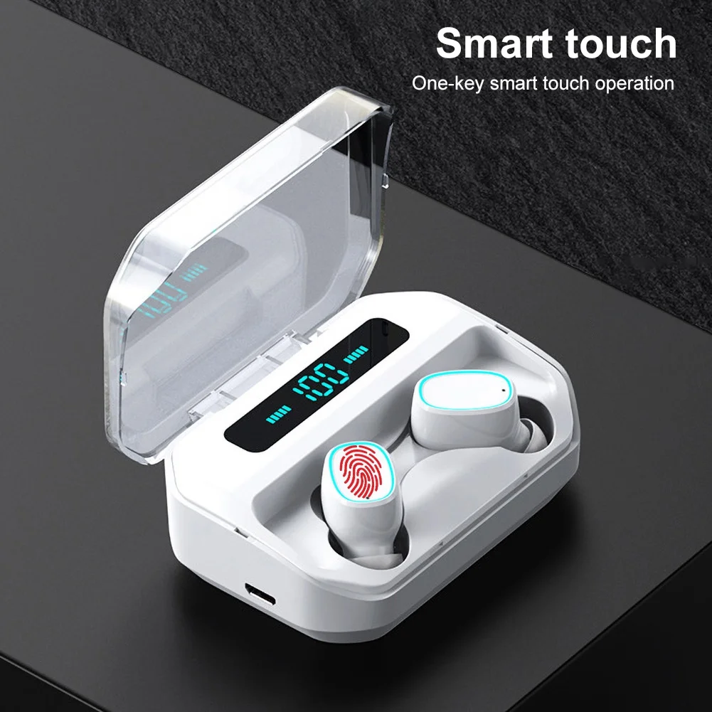 M8 TWS Bluetooth Беспроводные наушники с цифровым дисплеем водонепроницаемые