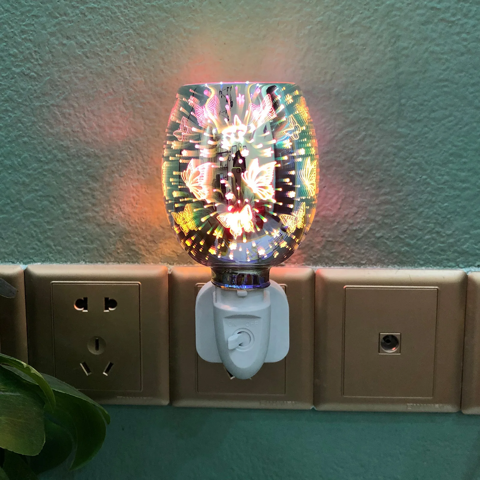 

Night Light Tart Aromatherapy Diffuser Wax Warmer UK/EU Plug Decor Aroma Electric Wax Melt Incense Burner 3D Touch Firework Lamp