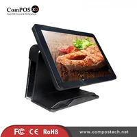 pos terminal 15 inch capacitive touch screen pure screen pos system for link shop