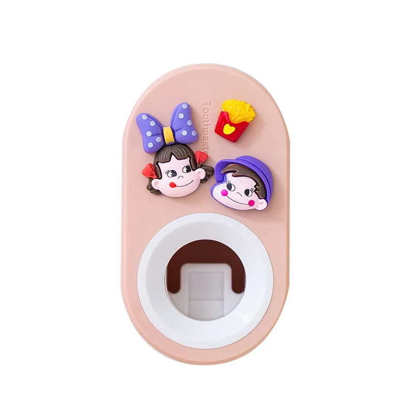 

Hot toothpaste extruder lazy cartoon free hole wall hanging automatic toothpaste squeezing artifact washing supplies