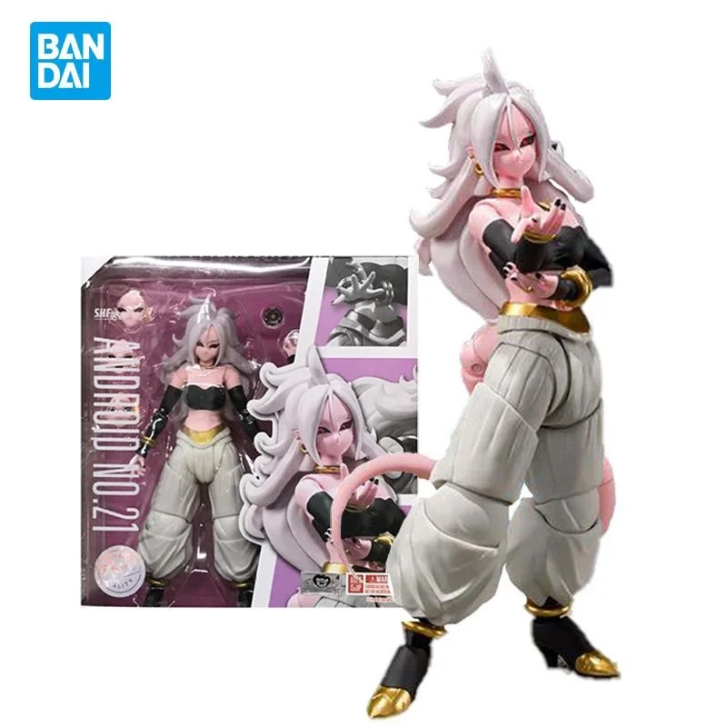 

Bandai Original Soul Limited Shf Dragon Ball Z Figures Android #21 Female Buu Action Anime Figure Pvc Model Toys for Boys Gift