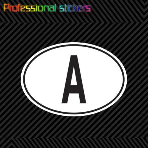 Австрийская овальная наклейка с кодом страны самоклеящаяся европейские