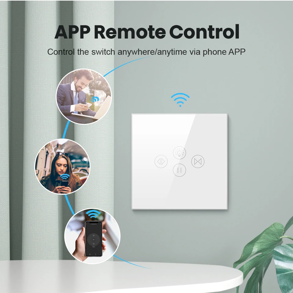 AVATTO Tuya Smart Life Wi-Fi жалюзи шторы светильник переключатель для электрического работы