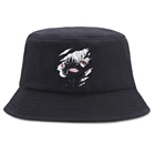 Кепка Kaneki Ken для мужчин и женщин, Токийский Гуль, Боб, Повседневная пляжная Панама от солнца, складная шапка в стиле хип-хоп, летняя