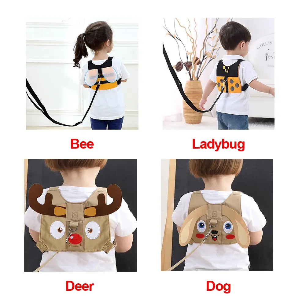 

Baby Children Leash Safety Harness Adjustable Belt Walking Wristband Anti Lost Traction Rope Travel Assistant Protective Outdoor