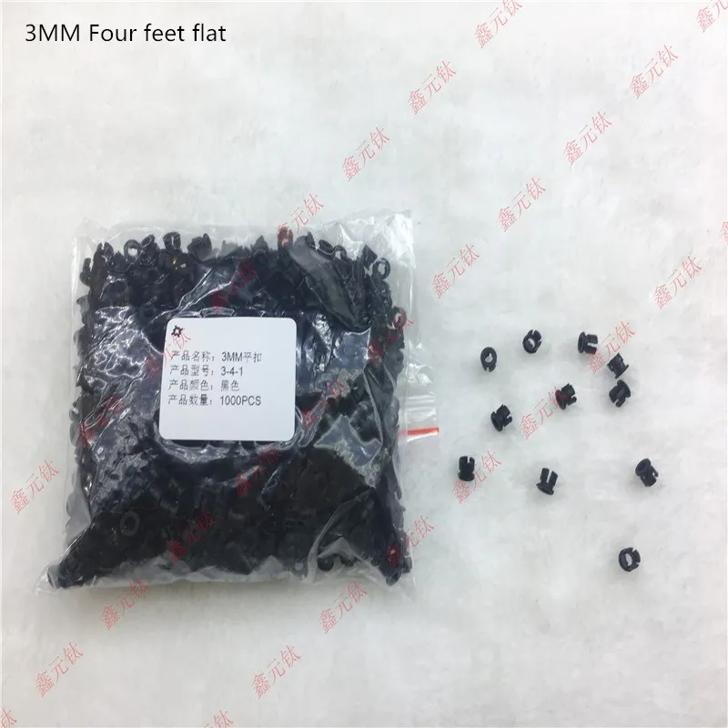 3MM 5MM LED lamp holder black Length of the buckle Four feet flat Button lamp bead Plastic seat 1000pcs/lot
