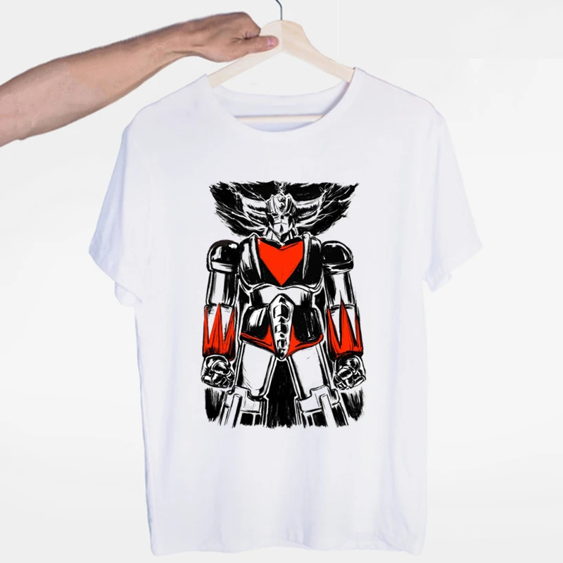 

Men Print Robot Grendizer Japanese Anime Classic T-shirt O-Neck Short Sleeve Summer Casual Fashion Tshirt