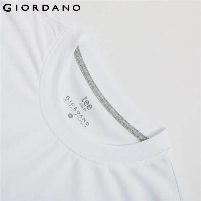 

Giordano Men Tshirts Printed JAYOTO Series Ribbed Crewneck Tee Shirts 100% Cotton Short Sleeves Causal Poleras Hombre 91090264