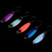 walk fish 5pcslot pesca copper spoon bait 37mm30mm metal fishing lure with single hook hard bait lures spinner for trout perch