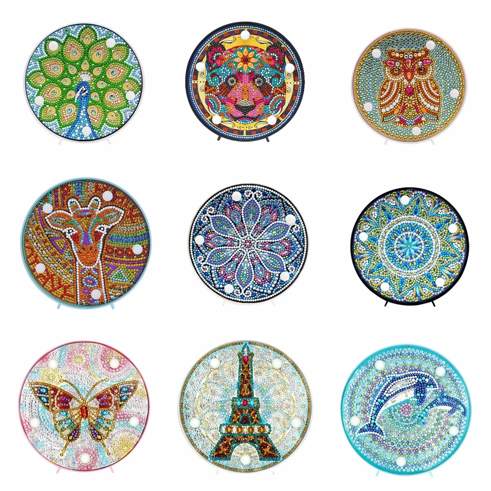 5D DIY Мандала полный дрель алмазов картина светильник Стразы Вышивка