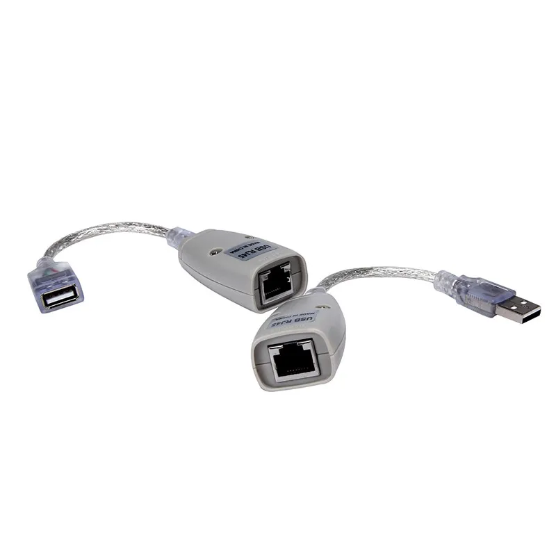 Удлинительный USB адаптер до 150 футов с использованием кабеля CAT5 RJ45 LAN совместимого