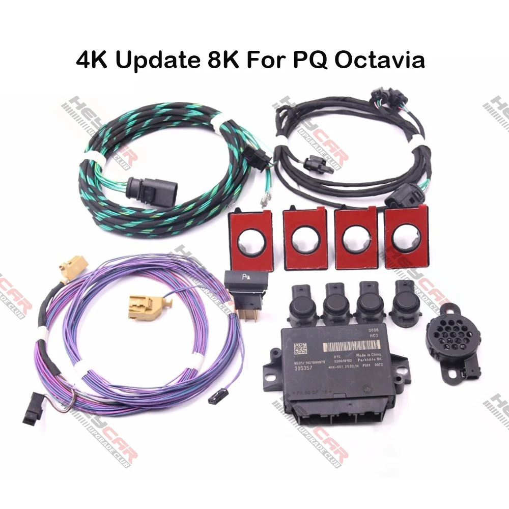 

Park Pilot Front 4K Update 8K Sensor With Visible OPS Parking FOR PQ Skoda Octavia MK2