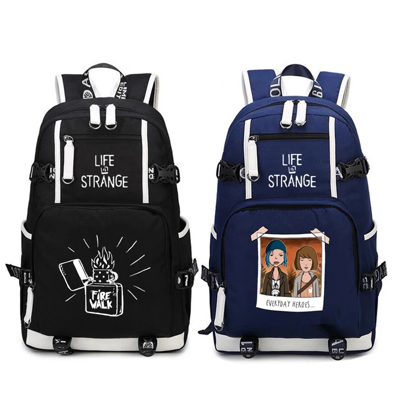 

Hot Life Is Strange Backpack Cosplay Game Oxford Bag Schoolbag Travel Bags