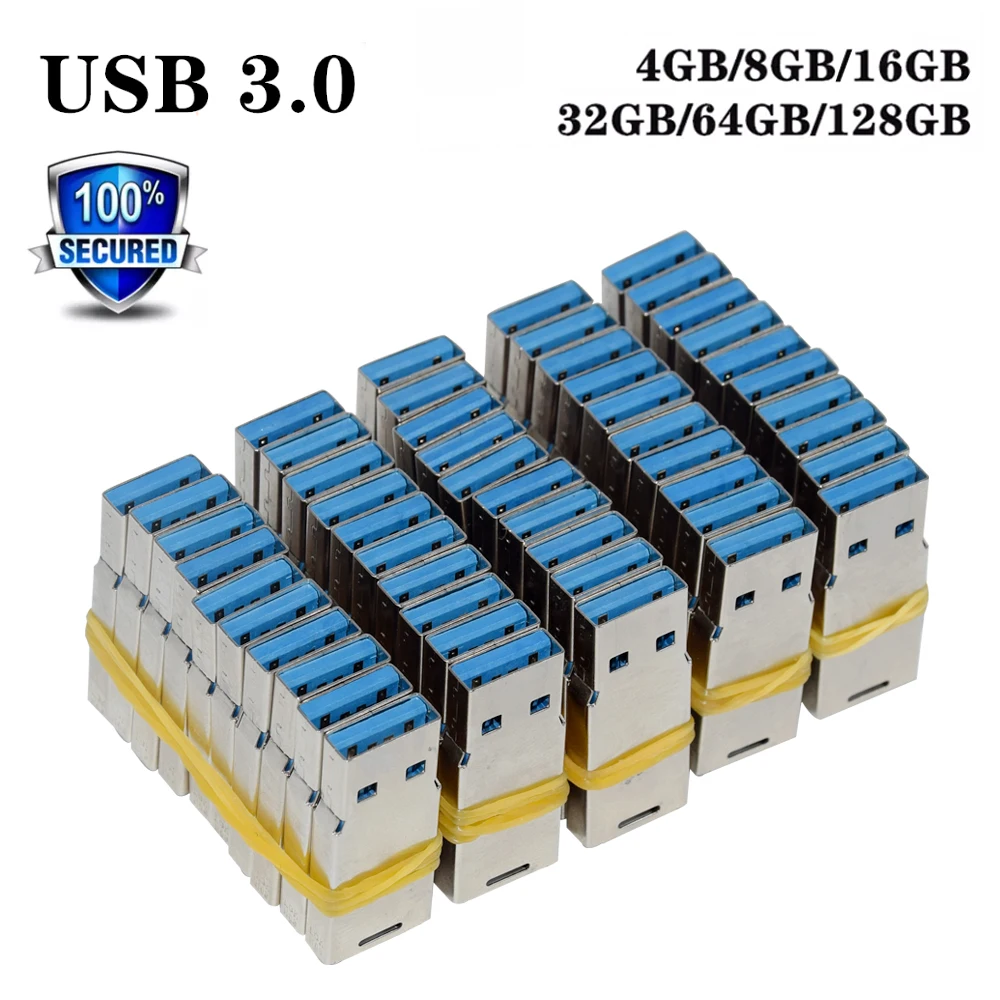 Оптовая продажа с фабрики чипов 1/10/20/30/40/50/100 шт. длинный USB 3 0 4 ГБ 8 16 32 64 128 usb U-диск