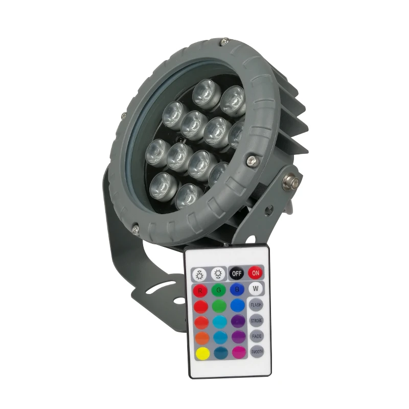 Новый светодиодный RGB прожектор с памятью 12 Вт 110 В 240 переменного тока светильник