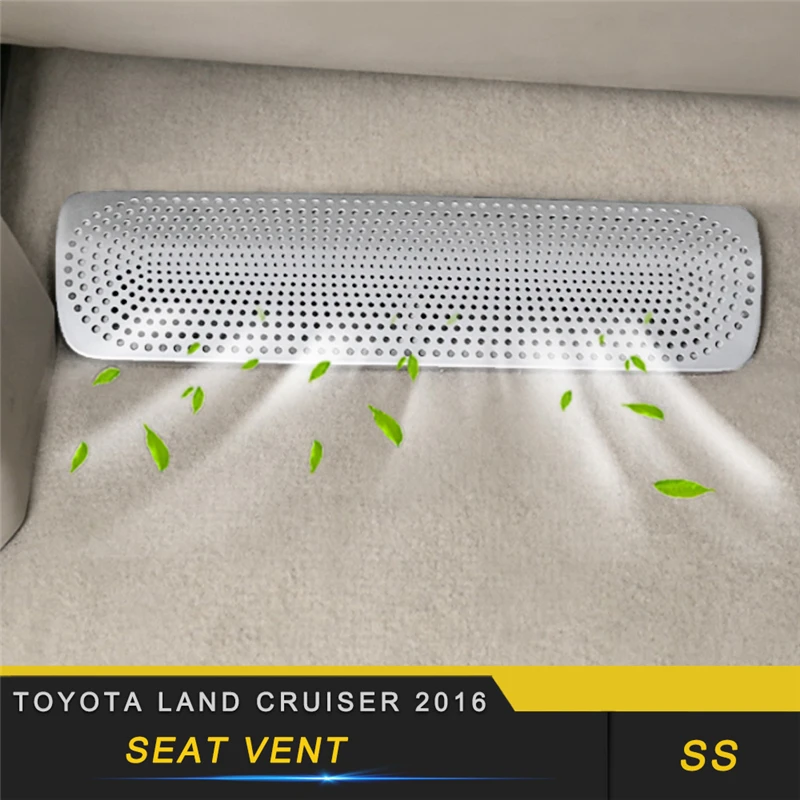 Для Toyota Land Cruiser 200- автомобильное кресло A/C вентиляционное отверстие на выходе панель накладка рамка наклейка интерьерные аксессуары