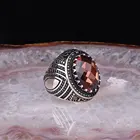Кольцо из стерлингового серебра 925 карат, зултанит, драгоценный камень с микроблестящими циркониевыми камнями, изысканный ювелирный подарок ручной работы для мужчин в османском стиле