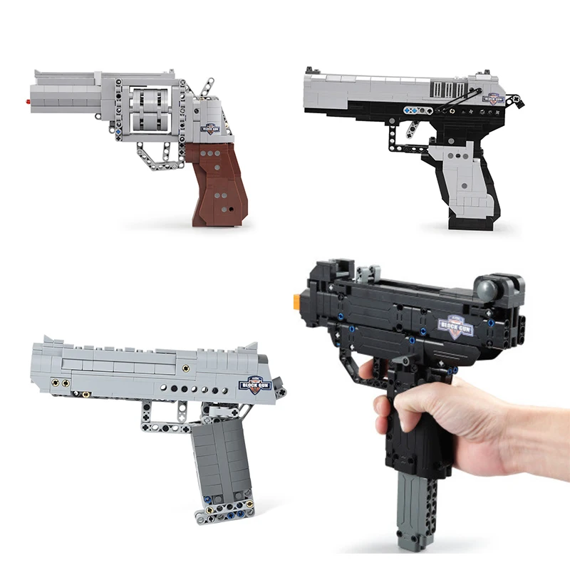 Пистолет револьвер мощный пистолет набор строительных блоков Desert Eagle M23 модель