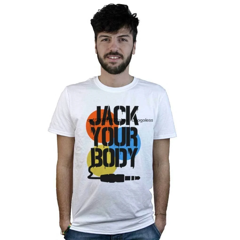 Футболка Jack Your Body белая футболка с логотипом DJ Чикаго-Хаус музыка | Мужская одежда