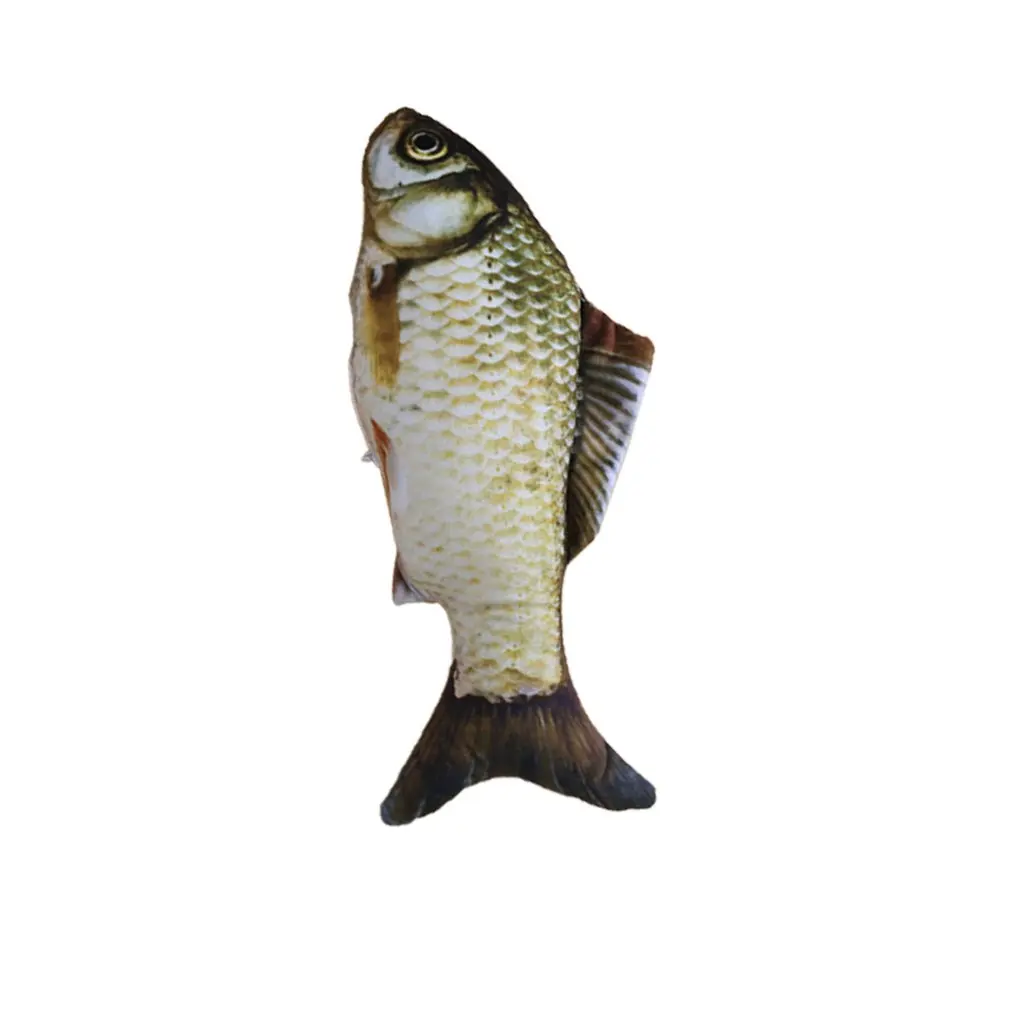 20cm Catnip Catmint Cat Favor Simulation Fish Toys Shape Scratching Post Short Plush For Pet Product Supplies Drop Ship | Дом и сад