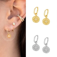 minimalist style 925 sterling silver ear buckle ladies popular hoop earrings exquisite jewelry elegant retro birthday gift