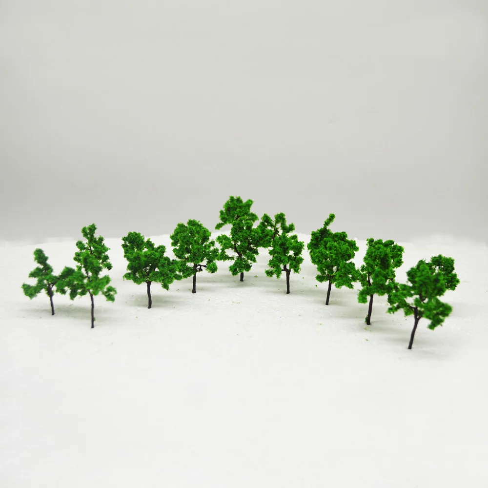 

35mm Wire Green Tree Model Trunk Landscape Garden Park Simulation Scene Model Railroad Layout