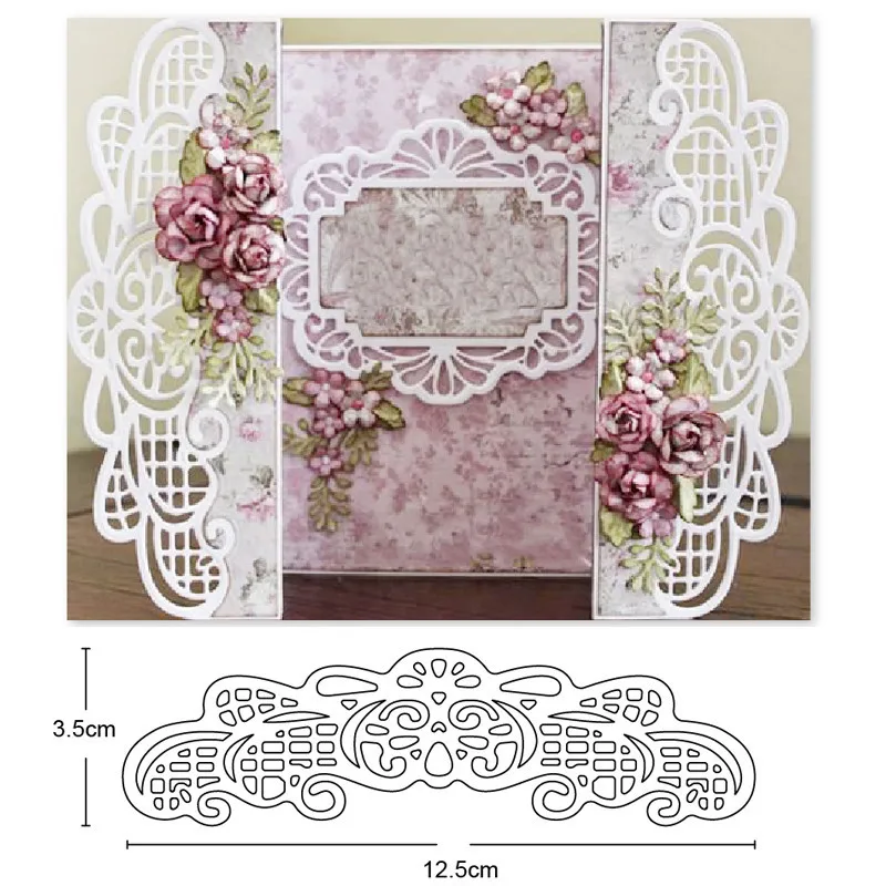 

metal cutting dies lace strip border cut die mold Scrapbooking dies paper card making craft knife mould blade punch stencil dies