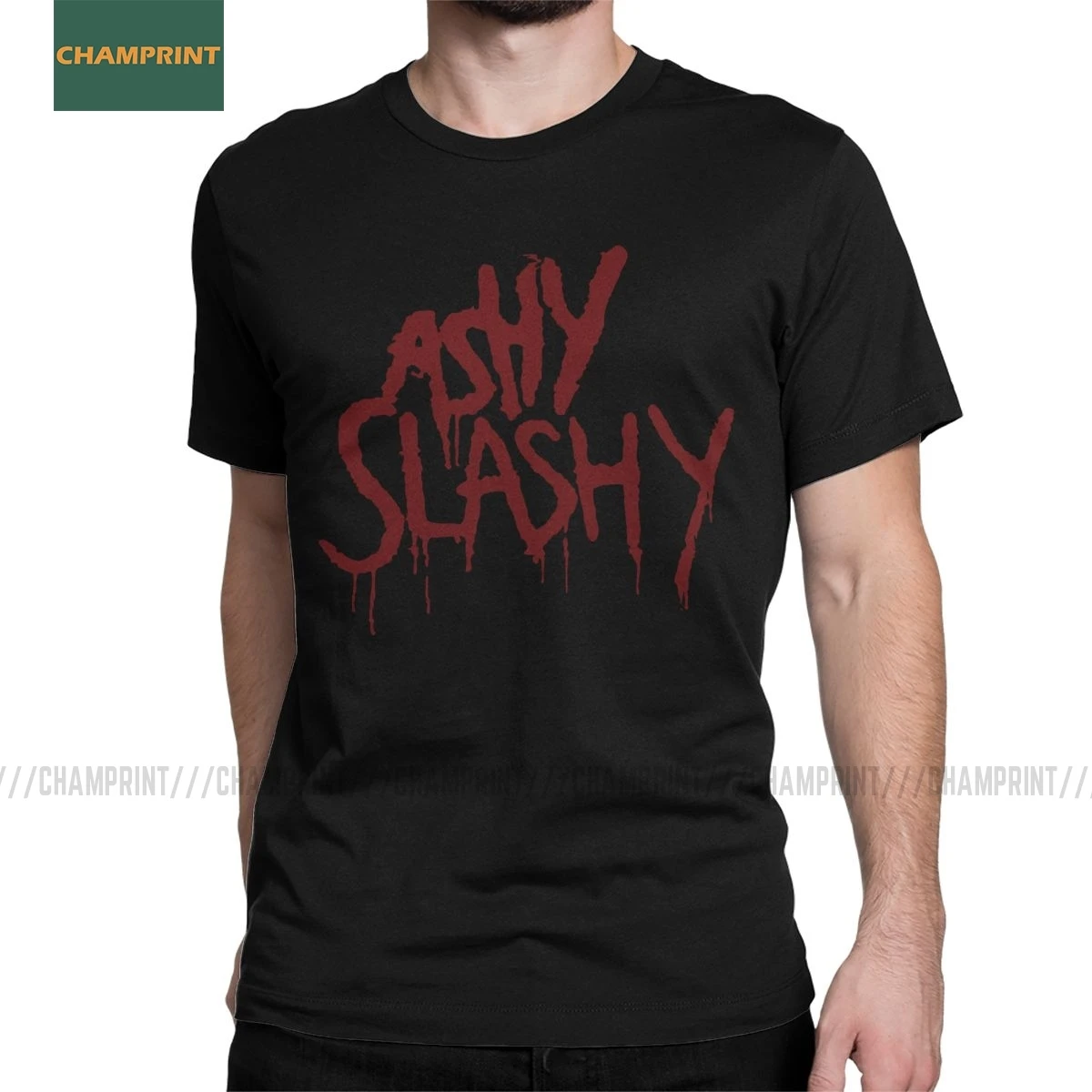 

Эш против зла Dead пепельный Slashy футболка Для мужчин хлопок футболка с уникальным дизайном из фильма ужасов «Брюс Рэйми Сэм зомби ужас пленка ...