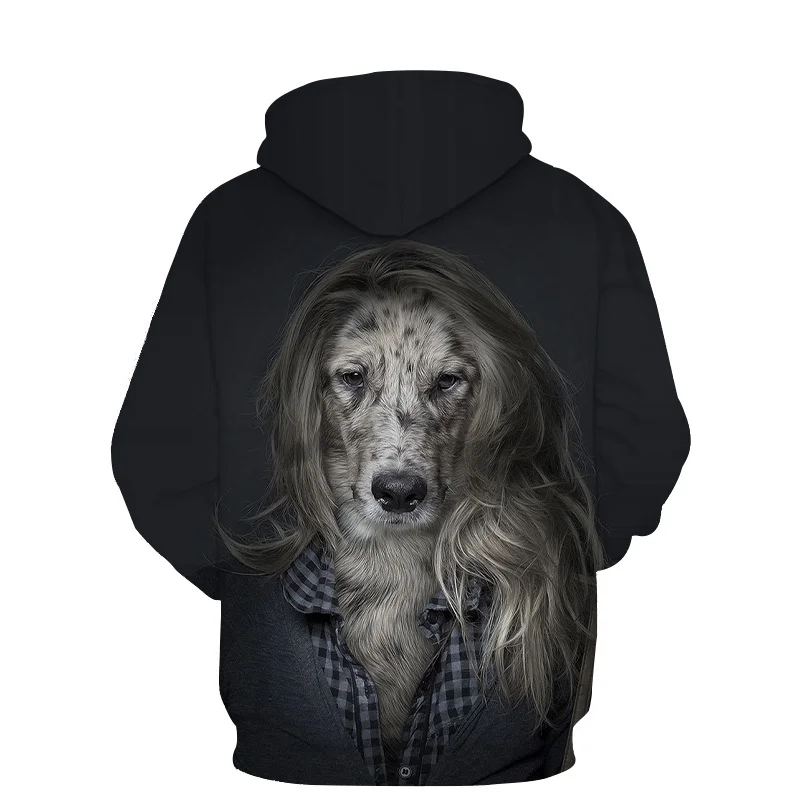 

New 3D Sweatshirt Hoodies Men Animal Dog 3D Print Long Sleeve Fashion hot Casual Hoodie Hip Hop Streetwear Pullover men clothing