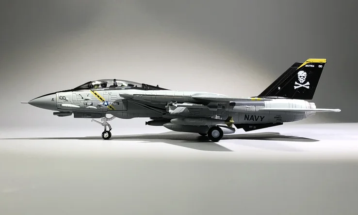 Amer Com US Navy Grumman F-14B Tomcat Jolly Rogers Fighter 1/100 литая модель