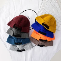 winter warm short thread hip hop hat adult men beanie keep warm hat female wool knitted beanie skullcap elastic hats unisex