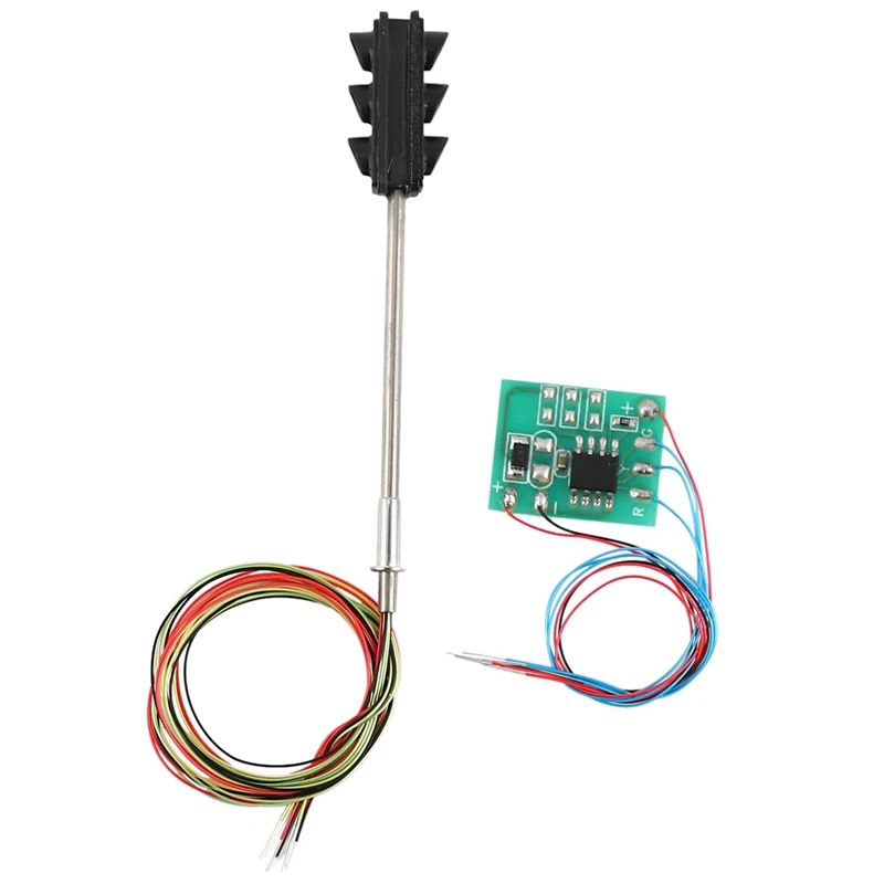 

3 Color Traffic Light Signals Ho Oo Scale Model 6Led For Diy Sand Table Crossing Street Construction Railway Two Side