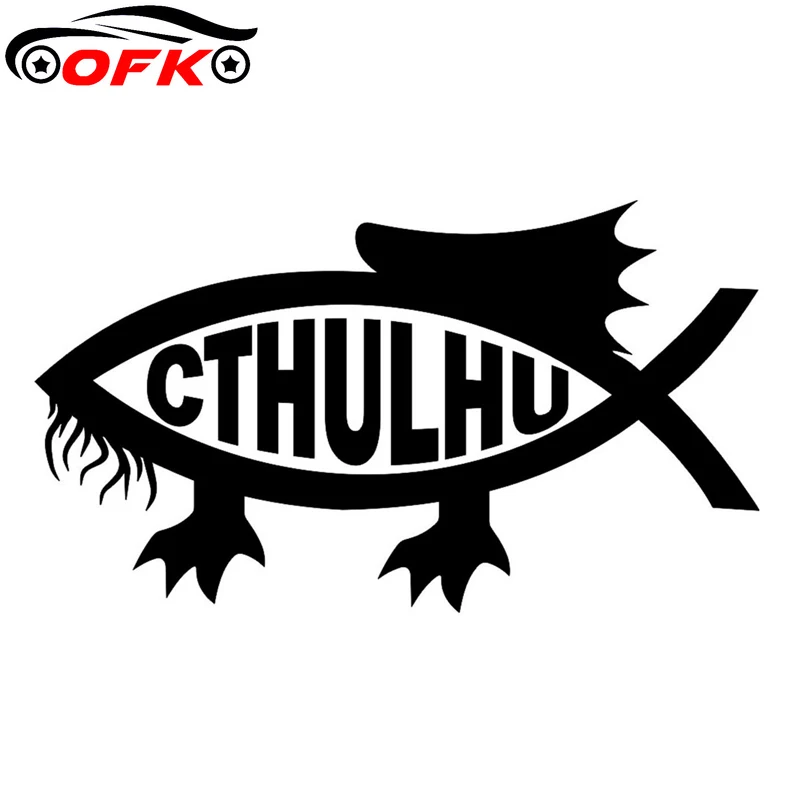 

Car Accessories Cthulhu Fish Fashion Sticker Decor Vinyl Decal 13.7cm*7.8cm