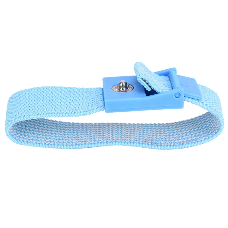 

Hot 20 CM Adjustable Anti Static Cordless Bracelet Electrostatic ESD Discharge Cable Band Wrist Strap Color Random