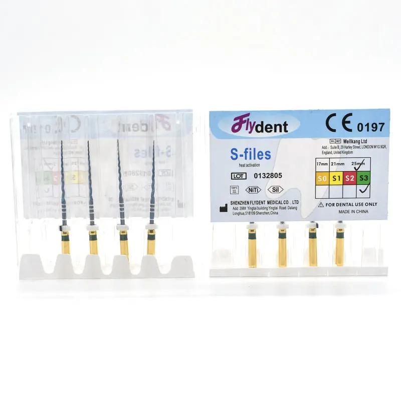 S файлы голубые стоматологические роторные эндодонтические используемые для