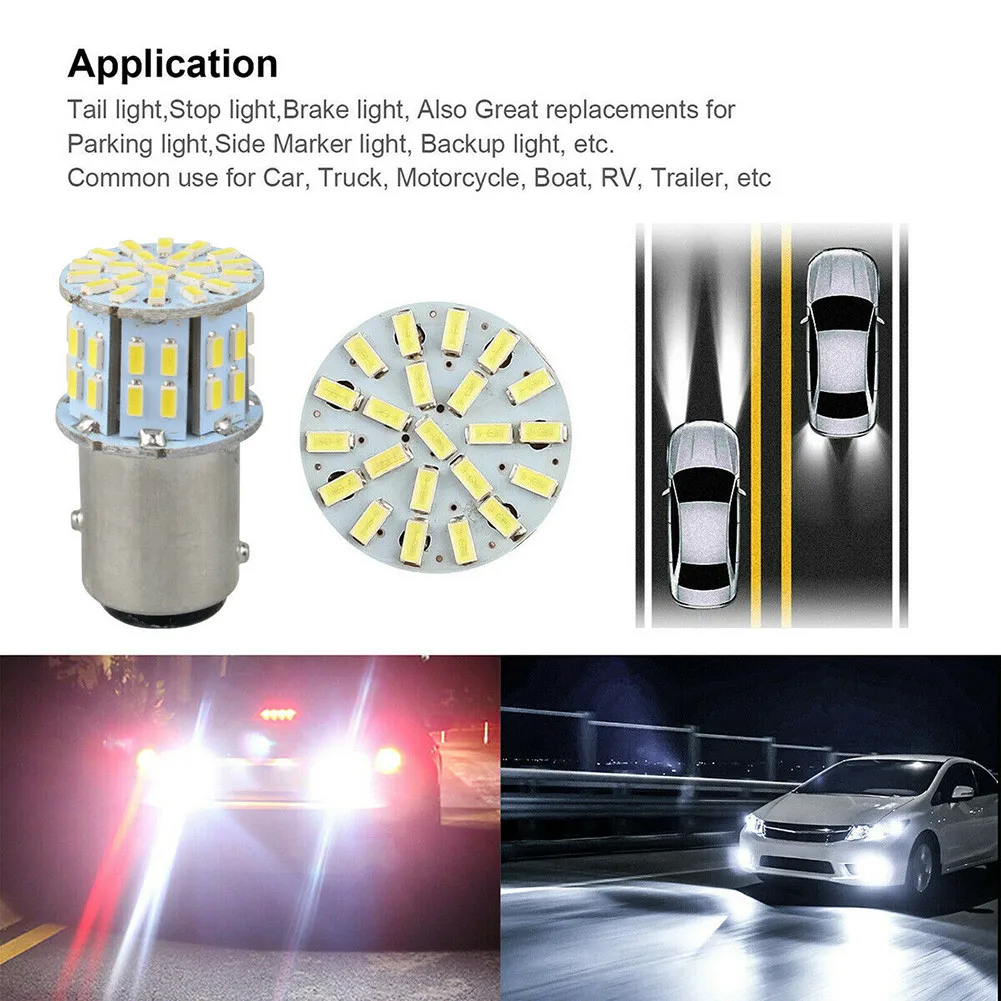 

Tail Bulbs Universal LED Light Parts Super White 1157 BAY15D 4pcs 6000K