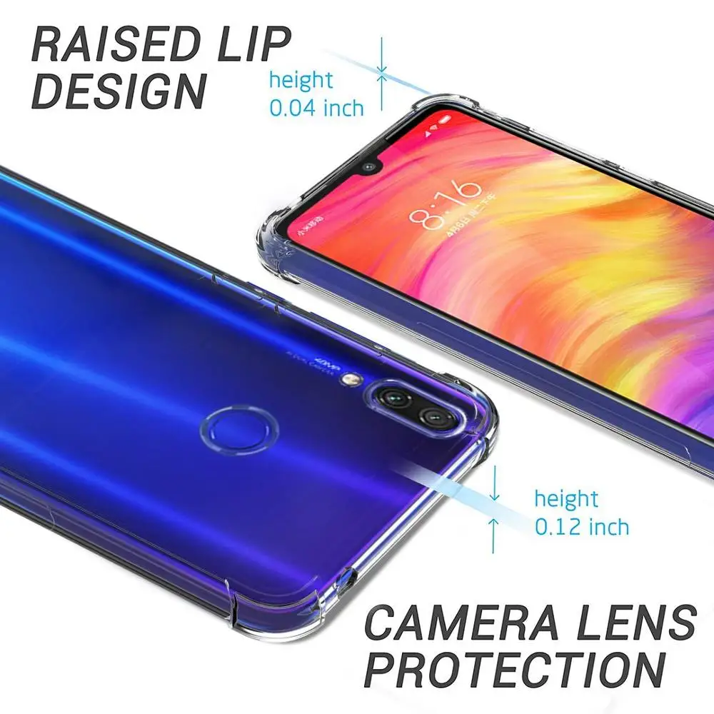 Противоударный чехол для Xiaomi Redmi Note 7 Pro 6 7A K20 mi 9 SE 9T 8 Lite CC9 противоударный
