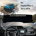 Чехол для приборной панели автомобиля, Нескользящая подушка, Солнцезащитный коврик для Toyota Prius C Aqua NHP10 2012 2013 2014 2015 2016 2017 2018 2019