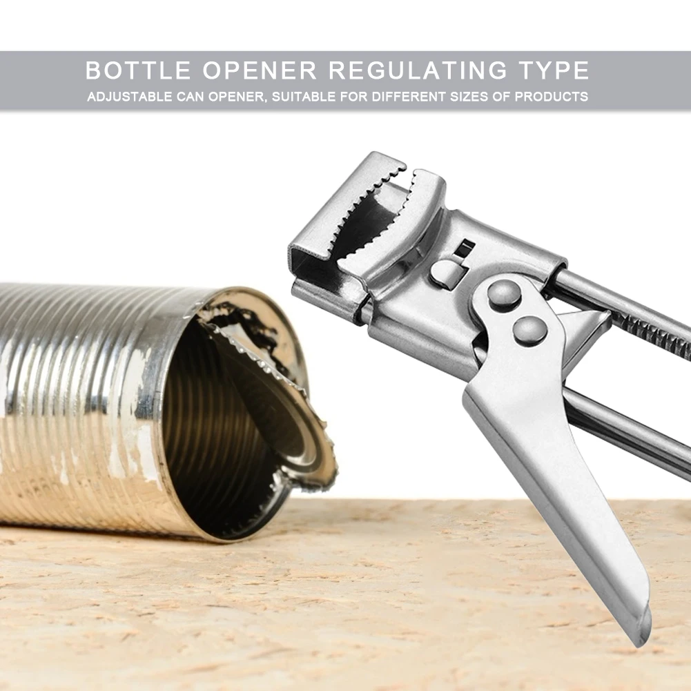 Открывалка для бутылок практичная прочная нержавеющая сталь регулируемая