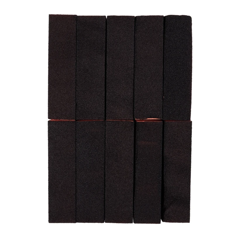 10 x Черный Оранжевый полировщик ногтей 4 пути буферный блок полировки пилка для