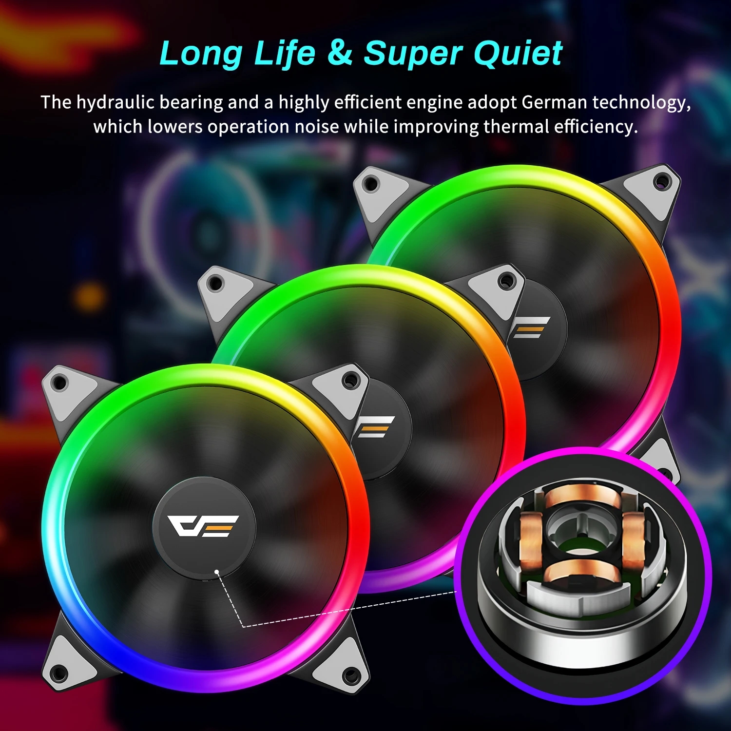 Aigo DR12 PRO RGB светодиодный чехол вентилятор для процессора кулер регулировка