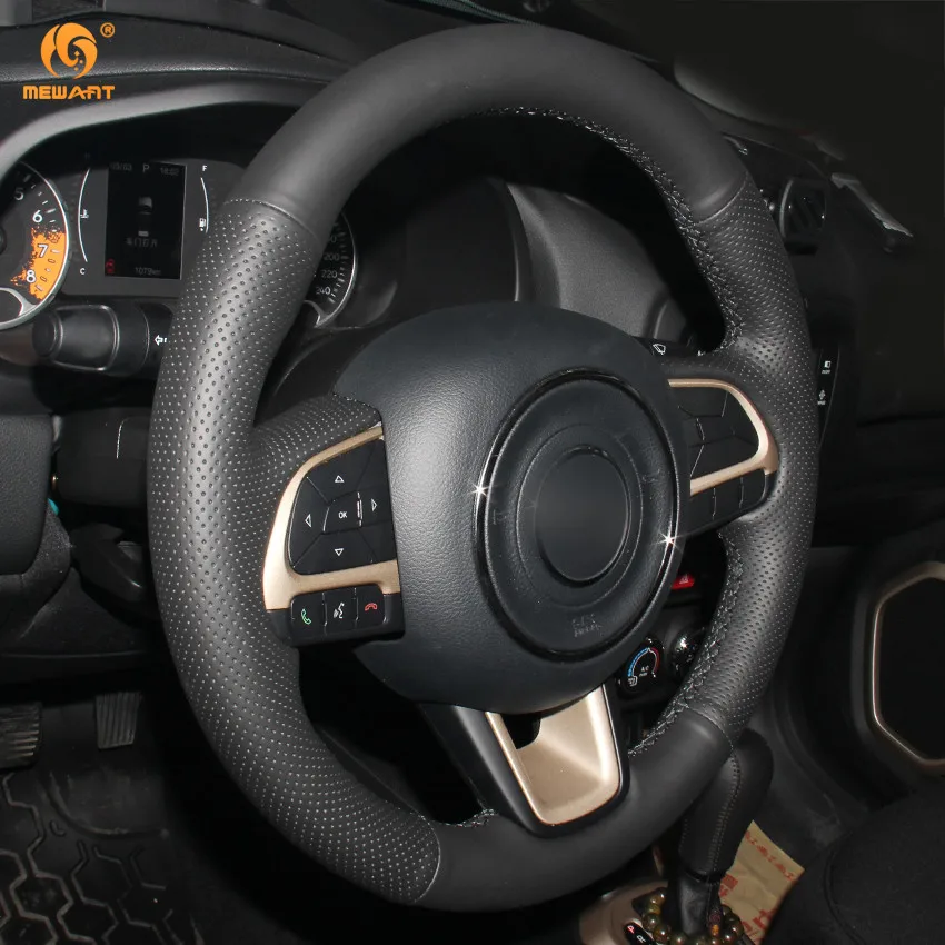 MEWANT черная зеркальная кожа для Jeep Compass 2017 Renegade 2016 аксессуары интерьера запчасти |